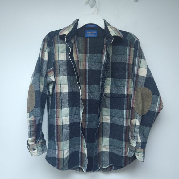Vintage Pendleton 100% Virgin Wool Button Up Flannel Shirt - Picture 3 of 9